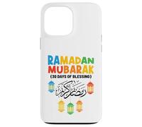 Ramadan Moubarak 30 Jours de bénédiction de jeûne Arabe Coque pour iPhone 13 Pro Max