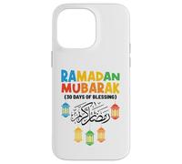 Ramadan Moubarak 30 Jours de bénédiction de jeûne Arabe Coque pour iPhone 14 Pro Max