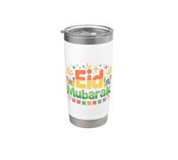 Ramadan Moubarak Kareem Joyeux Karim Muslim Eid Al Adha Gobelet isotherme en acier inoxydable double paroi