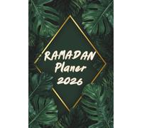 Ramadan Planer 2026: Dein Begleiter fuer einen gesegneten Monat - Islamisches Tagebuch (Edles Dunkelgruen & Tropenblaetter Design in Gold-Optik)