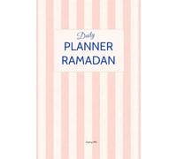 Ramadan Planner - Blush Stripes: Musulman -intemporel Couverture souple - 30 jours avec plan de lecture du Coran, objectifs spirituels et bilan quotidien du jeûne