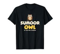 Ramadan Suhoor Hibou Enfant Oiseau de Nuit Lève-Tôt Aube T-Shirt Graphique avec Valeur