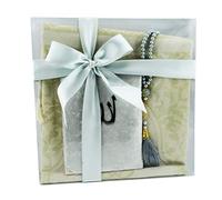 Ramadan24 Coffret cadeau Coran, tapis de prière et perles de prière islamiques, cadeaux sacrés pour musulmans, Tasbih, Sajjad, Coran