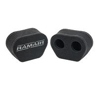 Ramair Filters MS-006 Lot de 2 filtres à air à double entrée Noir