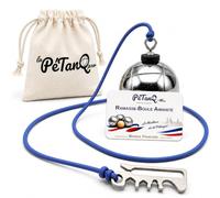 Ramasse-Boules de Pétanque Aimanté avec Clip Ceinture & Décapsuleur Intégré | Corde fabriquée en France | Aimant néodyme puissant | Sac coton et lin