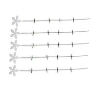 Ramasse-cheveux pour bonde de douche - Filtre à chaîne de fleurs de 5 pièces Piège à déchets en fer PP de 40 cm | Outil de prévention de de cuisine pour évier de salle de bain, nettoyage