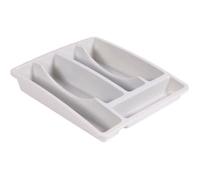 Ramasse couverts - EDA - 5 cases - Blanc cérusé - Plastique - Dimensions idéales