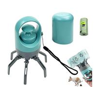 Ramasse Crotte Pour Chien À Six Griffes, 18,5x7,2x7,2cm Portable Pelle A Crotte Pour Chien Avec 15 Sacs, ABS Pooper Scooper, No Touch Poop Scooper, Pour Chiens De Petite, Moyenne Et Grande Taille