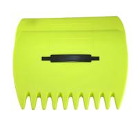 Ramasse-feuilles de jardin portable avec poignées, grand râteau à main pour ramasser les feuilles, les ordures de jardin, les déchets de cour, léger, version verte