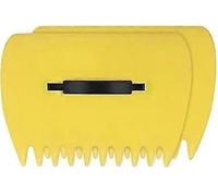Ramasse-feuilles jaune pour jardin, ramasse-feuilles, ramasse-herbe, râteau à main pour ramasser les feuilles et les débris de jardin, 1 paire