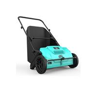 Ramasse feuilles mécanique Grand Bac 100L Largeur de travail 53 cm Aspirateur de feuilles herbe Gazon