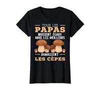 Ramassent Les Cèpes Humour Champignon du Cèpes Cadeau Cèpes T-Shirt Graphique avec Valeur, Femme, Noir, S