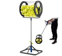 Ramasseur de balles de tennis, rouleau collecteur portable jusqu'à 80 balles, design ergonomique, construction en acier inoxydable pour entraîneurs et clubs