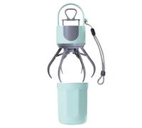 Ramasseur De Crottes De Chien - 6,5 X 6,5 X 21 Cm, Outil De Distribution De Sacs Intégré, Accessoire De Nettoyage Extérieur Durable | Ramasse-déchets Pour Animaux De Compagnie, Pour Marcher, Camping,