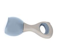 Ramasseur de crottes de chien avec grand arc et encoches en zigzag |Rinçage et odeur faciles - Moins de ramassage |Ramasse-crottes portable avec boucle de suspension pour (Bleue)