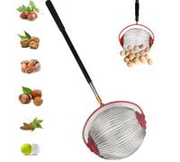 ramasseur Gland,ramasse Noix,récolteur de Fruits,élescopique cueilleur de Noix,Collecteur De Rouleaux De Châtaignes, Petite Machine À Cueillir des Fruits pour Les Noix,Rouleau Ramasse Noisette-S