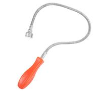 Ramasseur Magnétique Flexible à Poignée Plastique Orange pour Atelier | Pince Flexible, Câble Souple, Prise Antidérapante, Récupère Rondelles et Boulons sans Démontage