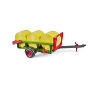 Bruder Ramasseuse de balles rondes 02204 – avec 3 balles – Accessoire de ferme (jouet)
