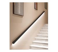 Rambarde carrée lumineuse LED en aluminium - Applique murale élégante noire for escalier et couloir, utilisable en intérieur et en extérieur - idéale for garage, loft, hôtel(Right side,2(150cm/59in))
