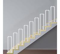 Rambarde de spa pour centres de bien-être, garde-corps de sécurité tubulaire carré blanc en forme de U pour marches de salles de soins, entrées de sauna, escaliers de plateformes de massage
