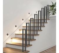 Rambarde de spa pour centres de bien-être, garde-corps de sécurité tubulaire carré blanc en forme de U pour marches de salles de soins, entrées de sauna, escaliers de plateformes de massage