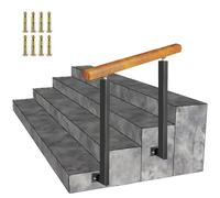 Rambarde de Transition pour escalier extérieur à 4 marches, en Fer forgé, réglable, avec kit de vis - Supporte jusqu'à 200 kg (Couleur : Hauteur 95 cm, Taille : 100 cm/4