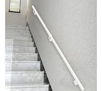 Rambarde d'escalier, 1 m, 1,5 m, 2 m, 2,5 m, 3 m, pour intérieur et extérieur, support mural de sécurité, barre d'appui en fer forgé, blanche(60cm)