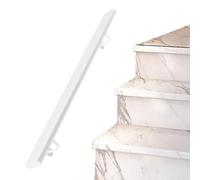 Rambarde d'escalier à support stable, fixation murale sécurisée for la sécurité et l'accessibilité des personnes âgées, supporte jusqu'à 200 kg (440 livres).(White,2.2m/7.21ft)