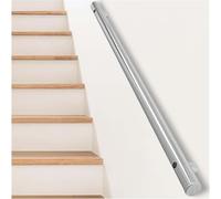 Rambarde d'escalier en acier inoxydable de qualité industrielle, fixation murale intérieure/extérieure, longueurs de 30 à 600 cm, avec poignée de sécurité.(450cm)