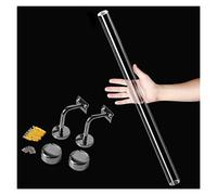 Rambarde d'escalier en acrylique - Garde-corps transparent for intérieur/extérieur, idéal for la maison, la maternelle, les couloirs et les combles - Kit complet(Silver,120cm)