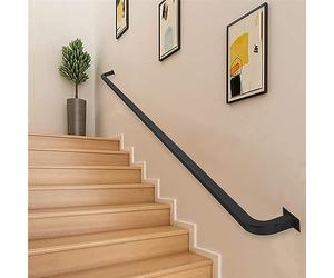 Rambarde d'escalier en bois, rampe d'escalier en fer forgé, rampe extérieure, supports, mains courantes, rampes d'escalier, rampe d'escalier moderne de 30 cm à 6 m | Rambarde murale intérieu