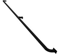 Rambarde D'escalier Industrielle Main Courante Murale Support De Repose-pieds Avec Supports En Fer Forgé 1 M,150 Cm,2m,240cm,6 M -Main Courante En Tube Métallique(250cm)