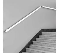 Rambarde d'escalier intérieure de 1 à 20 pieds, main courante murale en métal blanc pour escaliers, 1m 2m 3m 4m 5m 6m, rampe d'escalier industrielle en tuyau(600cm)