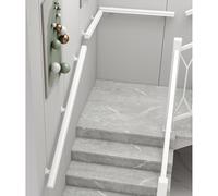 Rambarde d'escalier intérieure en bois, rampes murales for escaliers, mains courantes for escaliers intérieurs, rampe d'escalier antidérapante for maison, jardin(White,250cm)