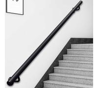 Rambarde d'escalier intérieure/extérieure, barre de maintien, balustrade murale, repose-pieds, poignée de support, barre de sécurité, kit de support pour rampe d'escalier(390cm)