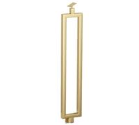 Rambarde D'escalier Intérieure - Garde-corps Rectangulaire Simple, Rampe D'escalier Métallique À Fixation Latérale, Avec Poteau À Fuseau Réglable, Pour Marches Et Clôture(Gold,110cm)