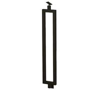 Rambarde D'escalier Intérieure - Garde-corps Rectangulaire Simple, Rampe D'escalier Métallique À Fixation Latérale, Avec Poteau À Fuseau Réglable, Pour Marches Et Clôture(Black,110cm)