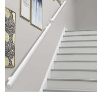 Rambarde d'escalier moderne en métal pour intérieur, avec main courante, pour escaliers et rampes de porche. Barre de support murale avec fixations et poignées de sécurité.(270cm)