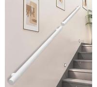 Rambarde d'escalier moderne - Kit complet, main courante murale pour couloir, grenier, escalier intérieur, longueurs disponibles : 1 m, 2 m, 3 m, 4 m, 5 m et 6 m.(90cm)