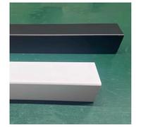 Rambarde d'escalier Murale, kit de rambarde d'escalier LED avec éclairage à détecteur de Mouvement - Rambarde carrée en câble d'aluminium de 145 cm pour escaliers intérieurs/extérieurs, côté