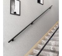 Rambarde d'escalier, supports, mains courantes, rampes, fixations pour escalier, pièces de rambarde, rambarde d'intérieur, rambarde en métal noir pour escaliers, barres d'appui industrielles