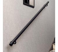 Rambarde d'escalier, supports, mains courantes, rampes, fixations pour escalier, pièces de rambarde, rambarde d'intérieur, rambarde en métal noir pour escaliers, barres d'appui industrielles