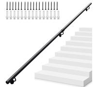 Rambarde en fer forgé pour escalier, main courante extérieure, kit de support pour rampe d'escalier, support pour marchepied de balustrade murale(240cm)