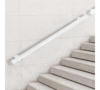 Rambarde extérieure, rampe d'escalier industrielle en métal pour intérieur et extérieur, rampe murale pour porche et terrasse(450cm)