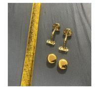 Rambarde intérieure en acrylique transparent avec supports en acier inoxydable - Longueurs et styles personnalisables(Golden,2.2meters)