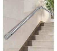 Rambarde murale pour escaliers, 1m 1.5m 2m 3m 4m 5m 6m, en tubes métalliques industriels, pour une utilisation intérieure et extérieure en toute sécurité.(100cm)