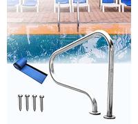 Rambardes de Piscine faciles à Installer, adaptées aux piscines encastrées, d'une épaisseur de 1,5 mm, offrant Un Soutien de sécurité et Un accès Facile.