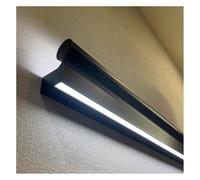 Rambardes D'escalier Avec Éclairage LED, Kit De Rambarde D'escalier Applique Murale À Détecteur De Mouvement Éclairage Double Face Pour Couloirs Et Allées De Villa(Zwart,1.8m/5.9ft)