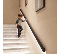 Rambardes D'escalier Intérieures Murales, Rampes D'escalier À LED, Barre D'appui Murale Pour Couloir Applique Murale En Alliage D'aluminium Avec Détecteur De Mouvement(150cm/4.92ft)