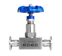 RAMBEX 1 Vanne À Soupape À Vide KF en Acier Inoxydable, Vanne D'étranglement À Installation Rapide KF10 KF16 KF25 KF40 KF50, Vannes À Pointeau De Type Pince(KF40)